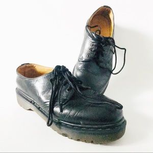 Dr Marten 4 Eye Black Leather Shoes Size 7